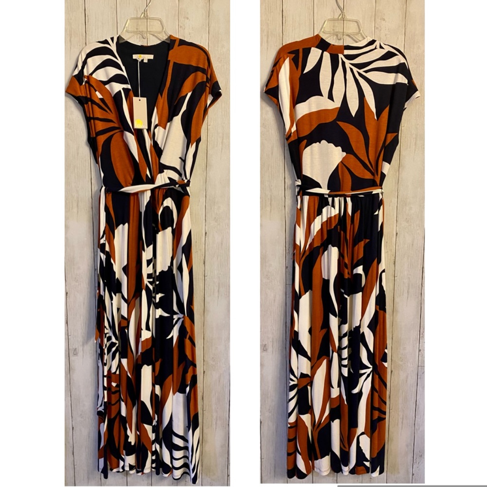 Boden Eleanor Jersey Faux Wrap Maxi Dress - Picture 5 of 14